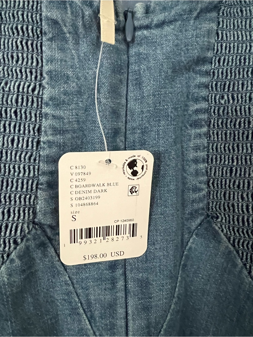 NWT Free people Another Season Denim Midi Dress - Picture 7 of 8